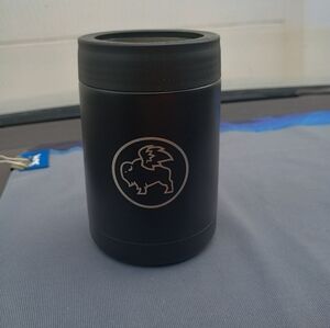2/$10 black Insulated Can Cooler With Buffalo Wings Logo. You Can Mix And Match